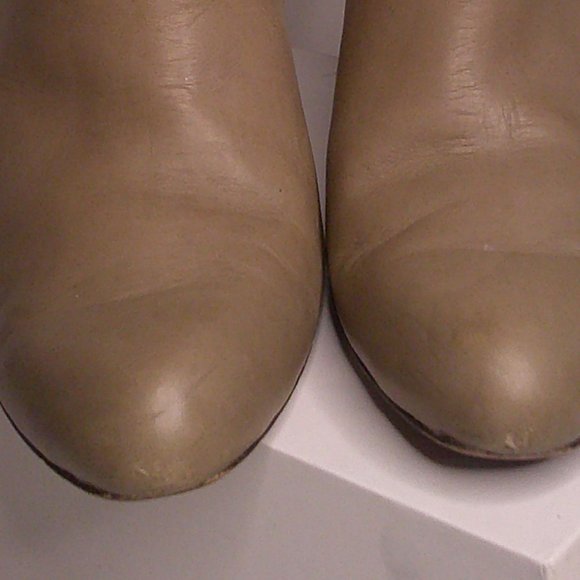 Coach - Shoes- URSA boots  - Beige stiletto ankle booties - Women 10 - Picture 2 of 9